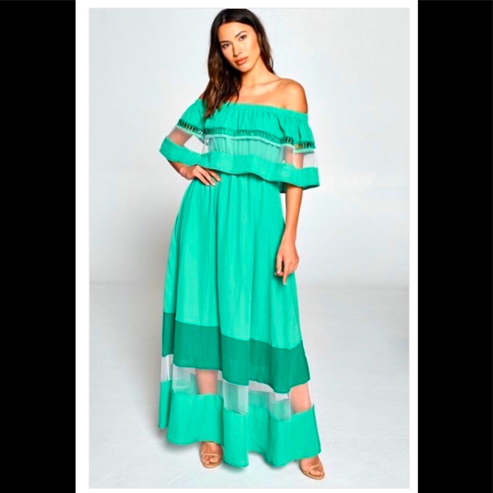 Off Shoulder Maxi